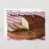 トーストフランスのー ポストカード (正面/裏面)