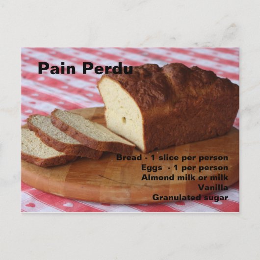 トーストフランスのー ポストカード (正面)