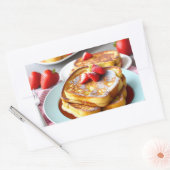 トーストフランスのー 長方形シール (封筒)