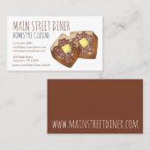 トーストフランスの調理師カテラーダイナーレストラングルメ 名刺 (正面/裏面)