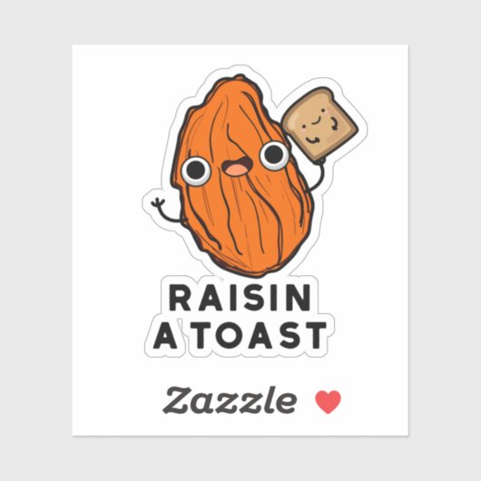 トーストフードパおもしろいンをレーズンする シール (シート)