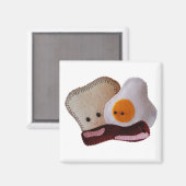 トーストベーコン卵磁石 マグネット (正面/裏面)