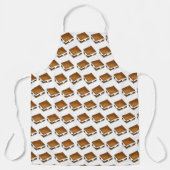 トーストマーシュマロキャンプキャンプファイアーズモーレス エプロン (正面)