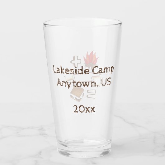 トーストマーシュマロキャンプファイアーズモーレスサマーキャンプ タンブラーグラス (裏面)