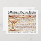 トーストマーシュマロマルティーニレシピはがき ポストカード (正面/裏面)