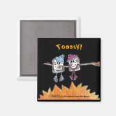 トーストマーシュマロ マグネット (正面/裏面)