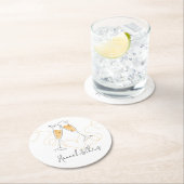 トーストモダン婚約紙コースター ラウンドペーパーコースター (インサイチュ)