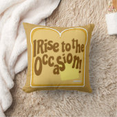 トーストライズへ大事な行事おもしろい朝食スローガン クッション (ブランケット)