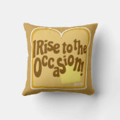 トーストライズへ大事な行事おもしろい朝食スローガン クッション (裏面)