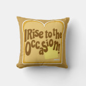 トーストライズへ大事な行事おもしろい朝食スローガン クッション (正面)