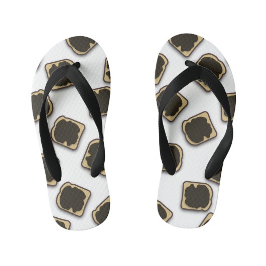 トースト上のオーストラリア酵母エキス キッズビーチサンダル (フットベッド)