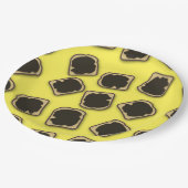 トースト上のオーストラリア酵母エキス ペーパープレート (アングル)