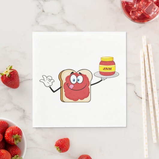 トースト時のジャム スタンダードランチョンナプキン (インサイチュ)