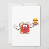 トースト時のジャム 招待状 (正面)