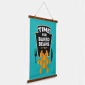 トースト焼いた時の豆 吊り下げ型タペストリー (傾斜あり)