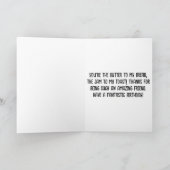 トースト誕生日-おもしろいお祝い カード (内部)