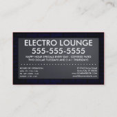 トースト：エレクトロラウンジ 名刺 (裏面)