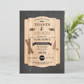 トースト&スモークスシガーバースデーパーティー40招待状 招待状 (スタンド正面)