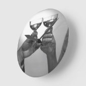 トースト ラウンド壁時計 (傾斜)