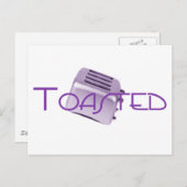 トースト – レトロトースター – 紫 ポストカード (正面/裏面)