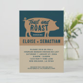 トースト&ロースト 豚の丸焼きパーティー招待状 招待状 (スタンド正面)
