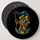 トース・エジプトの神アンク・スカラブ古代記号 缶バッジ (正面&裏面)