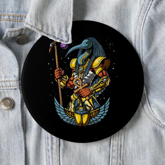 トース・エジプトの神アンク・スカラブ古代記号 缶バッジ (インサイチュ)