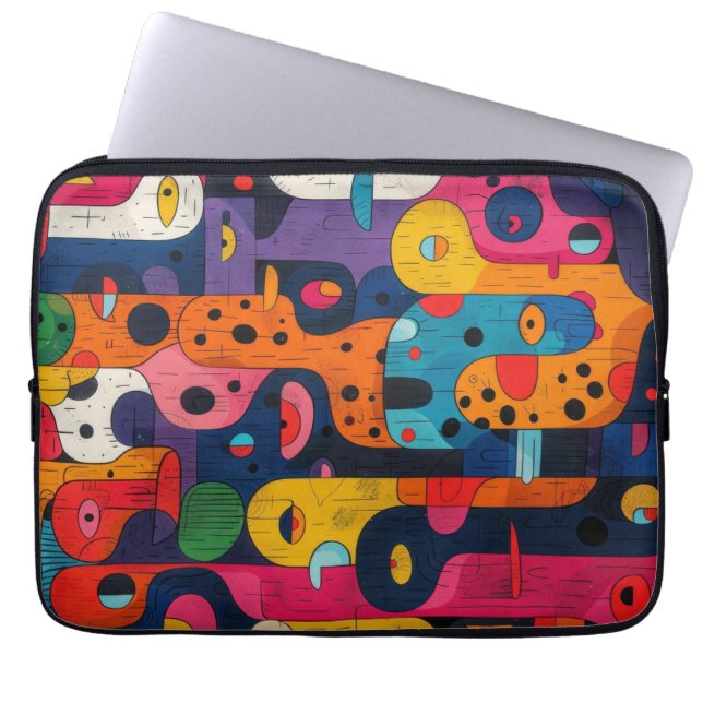 トータムカラフルバスマット ラップトップスリーブ (正面)