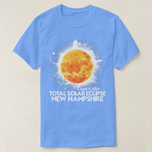 トータリティニューハンプシャー2024太陽のトータルEclipse Am Tシャツ (デザイン正面)