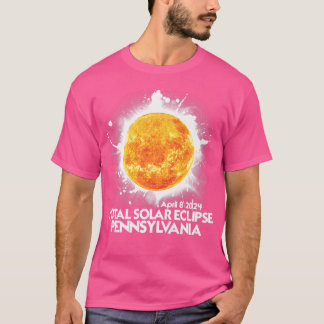 トータリティペンシルバニア2024太陽のトータルEclipse Ame Tシャツ