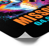 トータリティ太陽のトータルEclipse 2024ミズーリCorgi D ポスター (角)