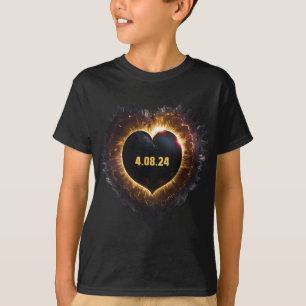 トータリティ女子ハートシェイプ太陽のトータルEclipse 202 Tシャツ