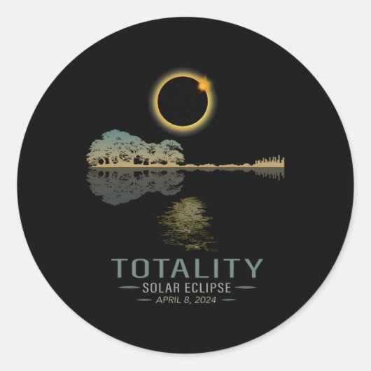トータリティ春4 08 24トータル太陽のEclipseギター ラウンドシール (正面)