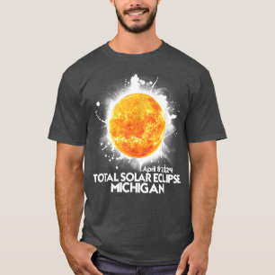 トータリティMichigan 2024トータル太陽のEclipse America Tシャツ