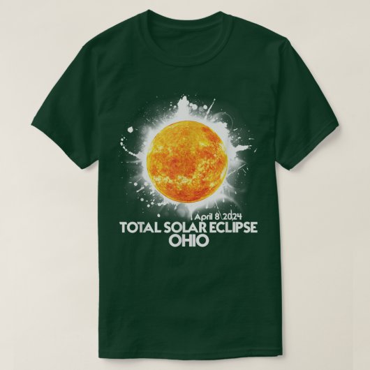 トータリティOHIO 2024トータル太陽のエクリプスTシャツ Tシャツ (デザイン正面)