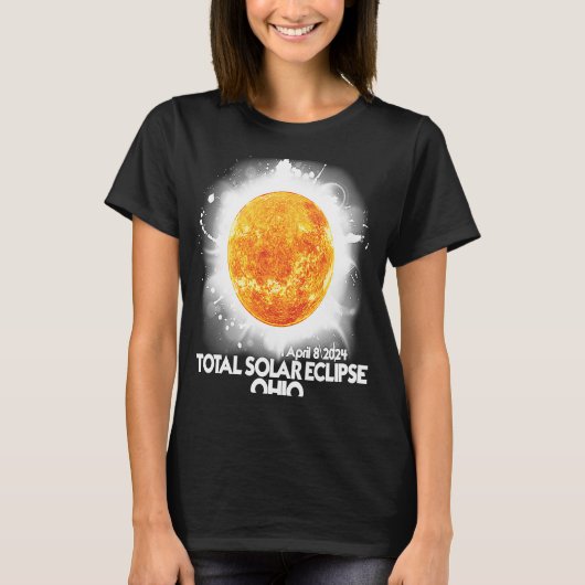 トータリティOHIO 2024トータル太陽の食 Tシャツ (正面)