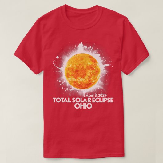 トータリティOHIO 2024トータル太陽の食 Tシャツ (デザイン正面)
