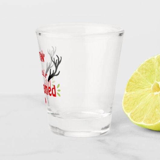 トータルに祝福されたトナおもしろいーダークリスマス応援 ショットグラス (右)