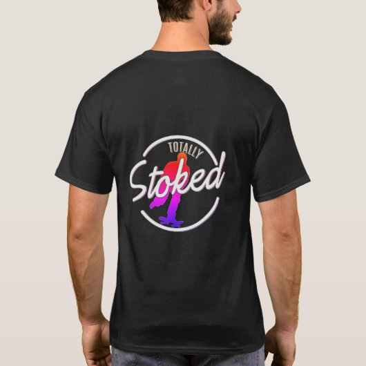 トータルに詰まったスケートボードTシャツ Tシャツ (裏面)