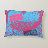 トータルエピックレトロカラーズラブハートデザイン アクセントクッション (裏面)