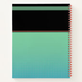 トータルパーソナライズされたレトロ漫画スーパーヒーロースケッチ ノートブック (裏面)