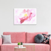 トータルピンク栽培バラ花 キャンバスプリント (インサイチュ (リビング))