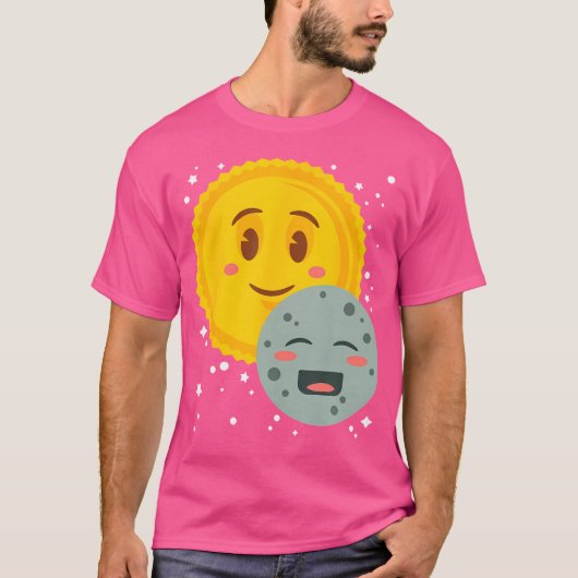 トータル太陽のエクリプス2024かわいいかわいいアストロおもしろいノ Tシャツ (正面)