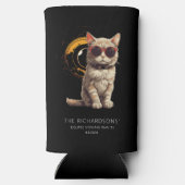 トータル太陽のエクリプス2024年4月おもしろい猫メガネ スリム缶クーラー (裏面)