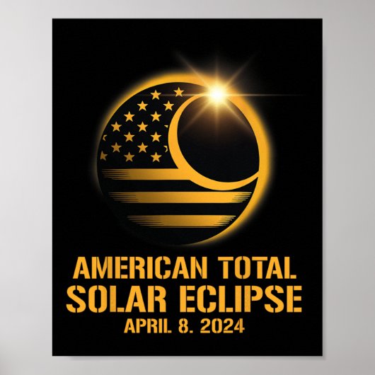 トータル太陽のエクリプス2024年4月8日トーナリティ星雲 ポスター (正面)