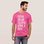 トータル太陽のエクリプス2024年4月8日トーナリティ星雲 Tシャツ (正面フル)