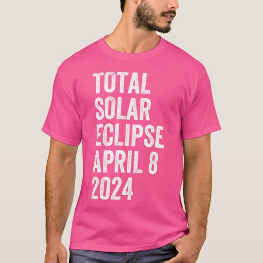 トータル太陽のエクリプス2024年4月8日トーナリティ星雲 Tシャツ (正面)