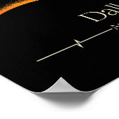 トータル太陽のエクリプダラステキサス州トータル太陽のEc ポスター (角)