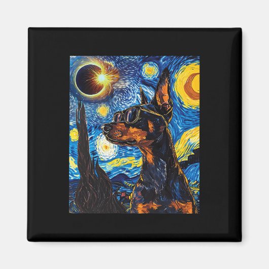 トータル太陽のエクリプドバーマンドッグ マグネット (正面)