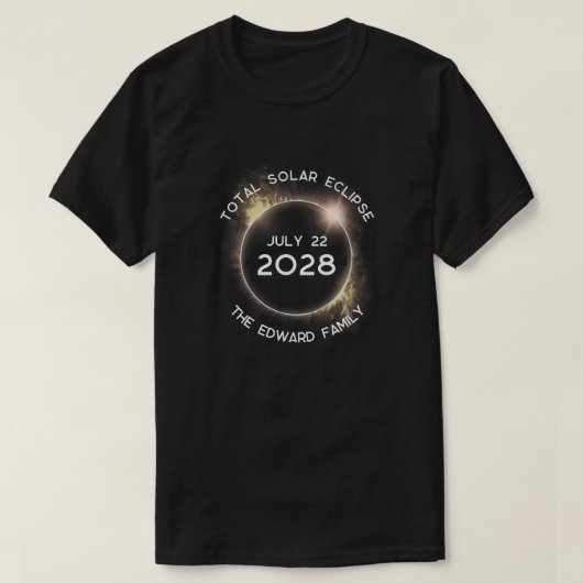 トータル太陽のEclipseアートデザイン Tシャツ (デザイン正面)